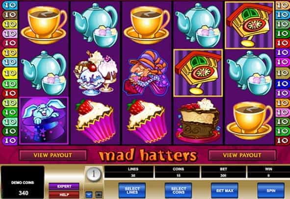 The Mad Hatters online slot demo.