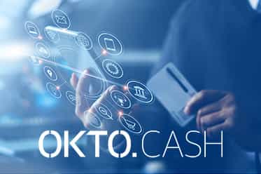 O imagine cu logo Okto.Cash ?i jocuri de noroc