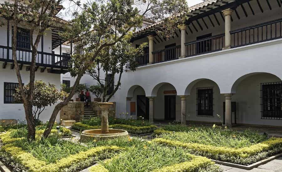 A colonial-style house in Bogotá, Colombia.